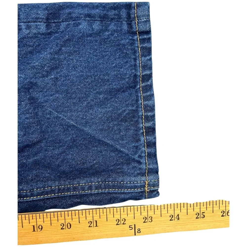 Hey Joanie Premium Denim Jeans Dark Wash Button Fly Straight Leg - M - Picture 12 of 13